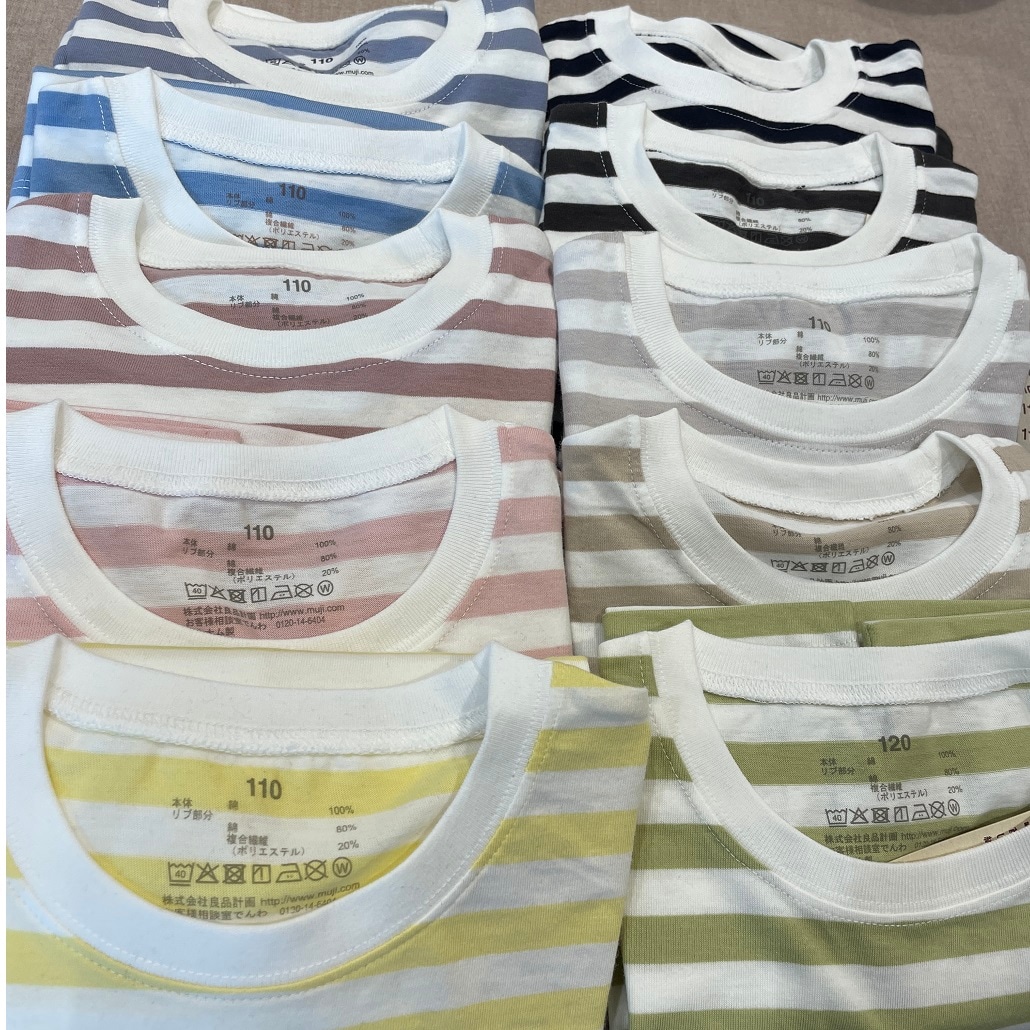 【アピタ島田】子供服Tシャツ　ボーダー