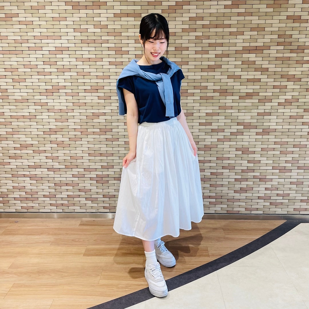 天竺編みフレンチスリーブTシャツ