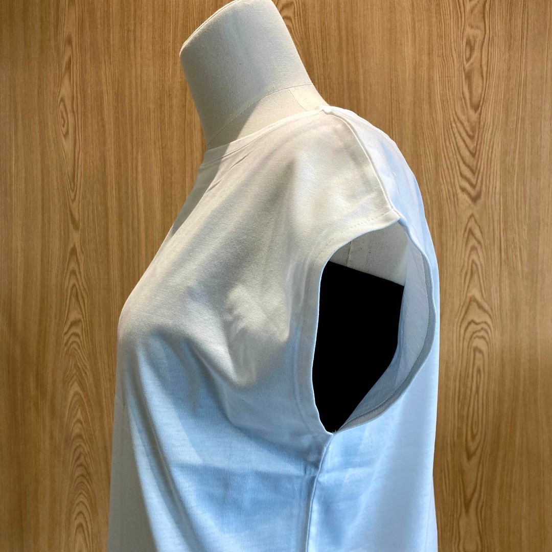 【アピタ島田】さらっと綿汗取りパット付きキャミソールの上にTシャツを着たら