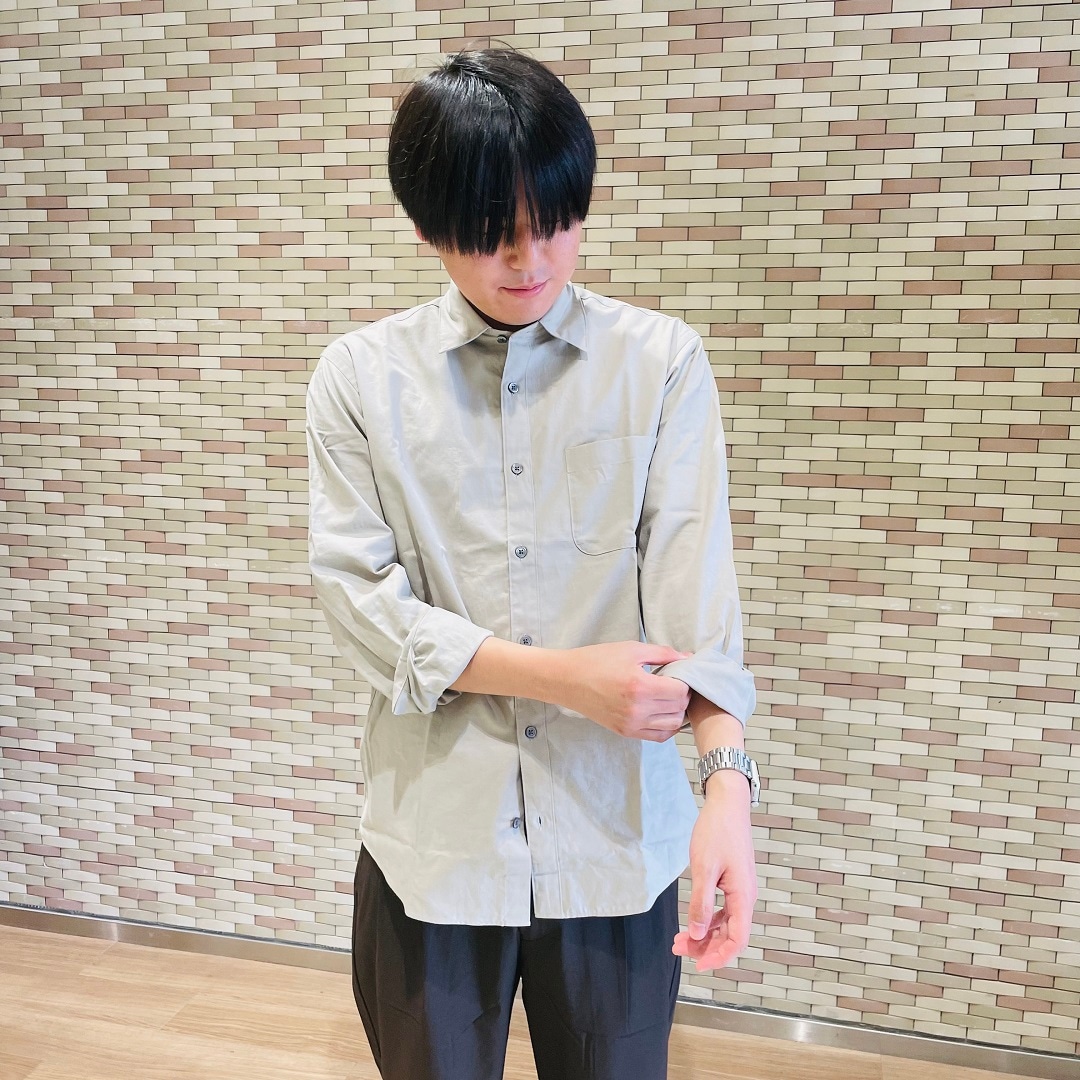 紳士ブロードシャツコーデ