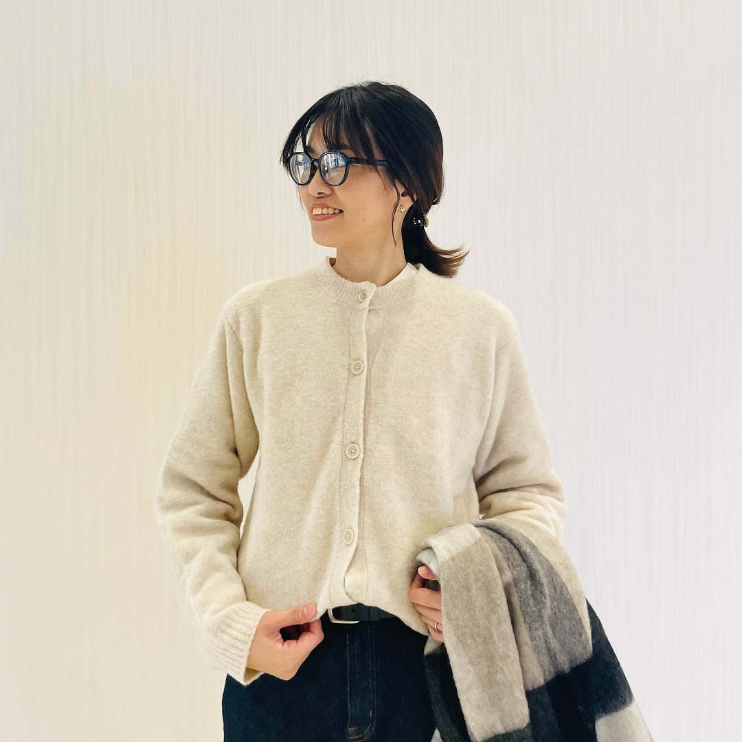 婦人ブークレカーディガン