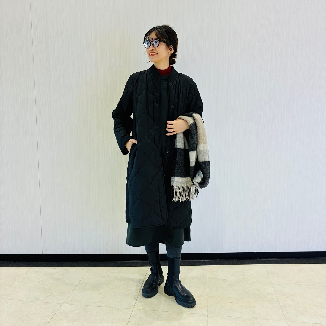 婦人起毛ジャンパースカートコーデ