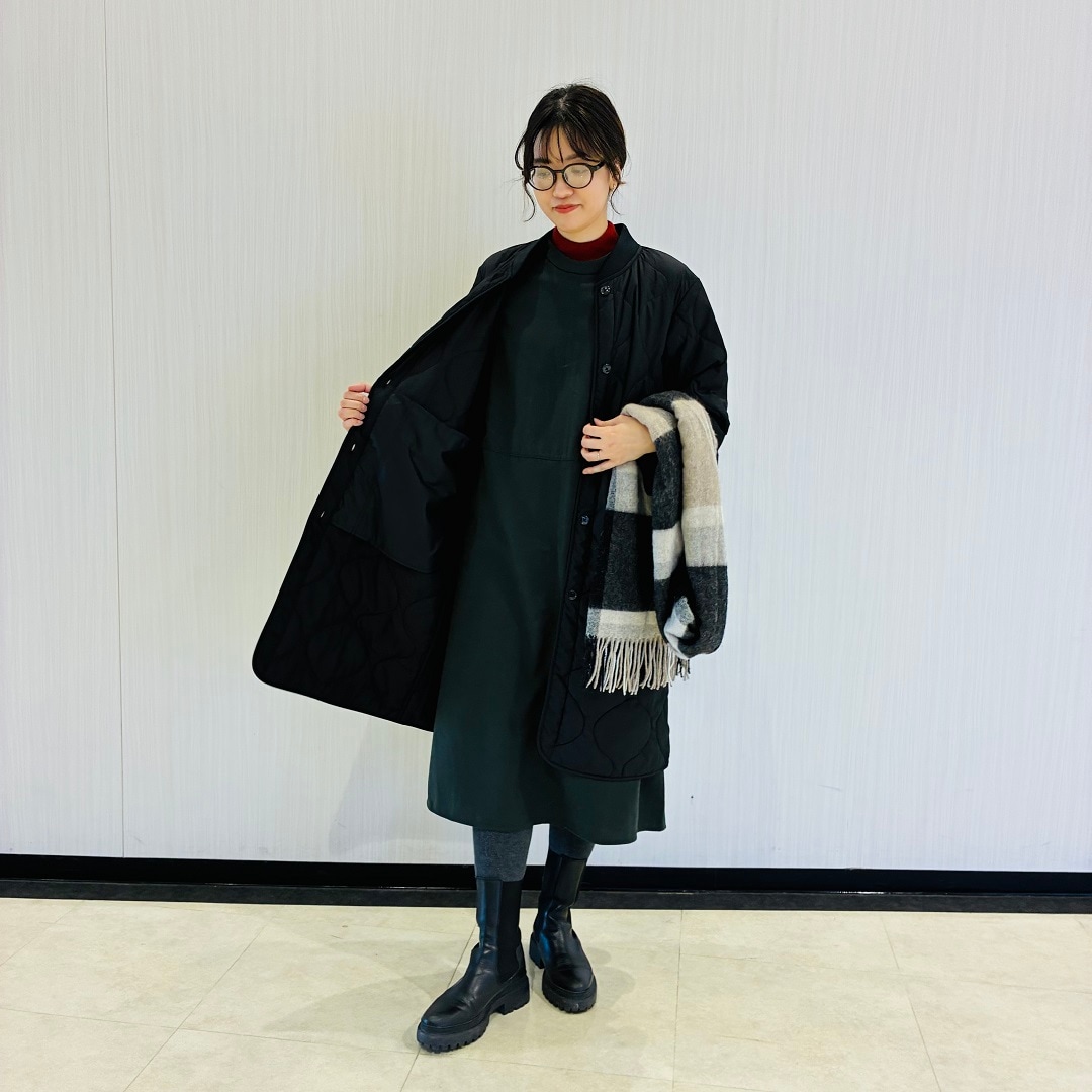 婦人起毛ジャンパースカートコーデ