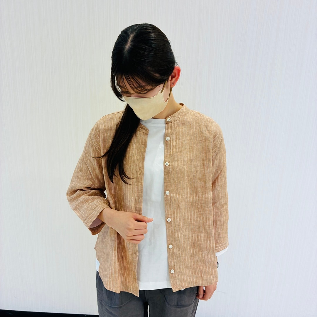 婦人リネンコーデ