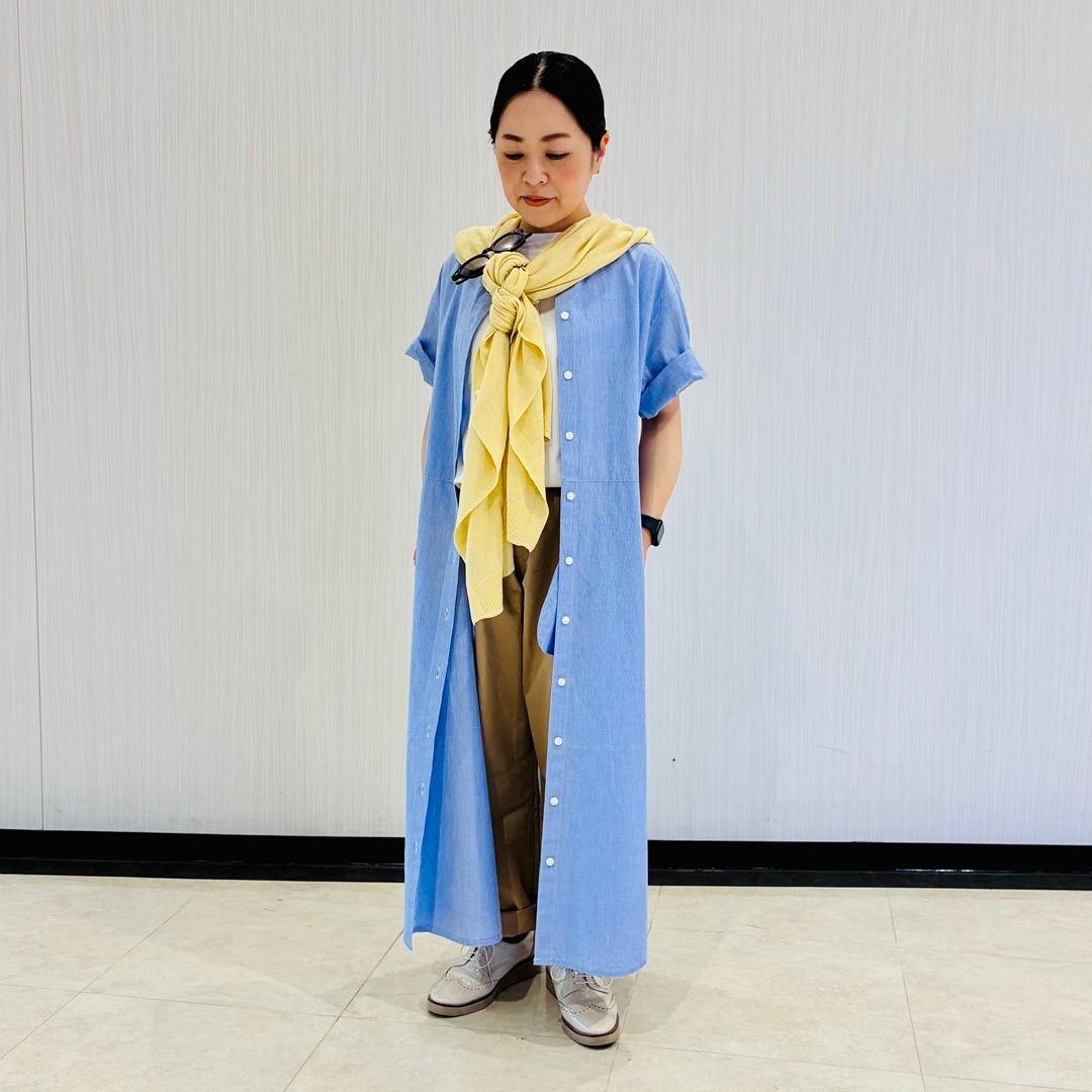 婦人涼感ワンピースコーデ