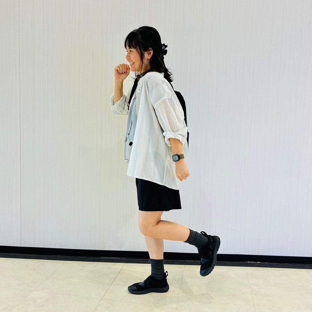婦人ブロードショートパンツコーデ