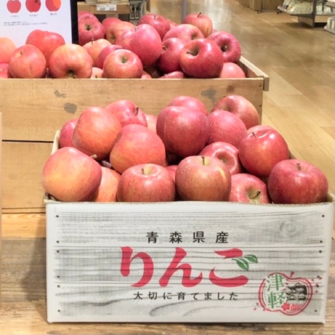 去年のリンゴ販売の様子