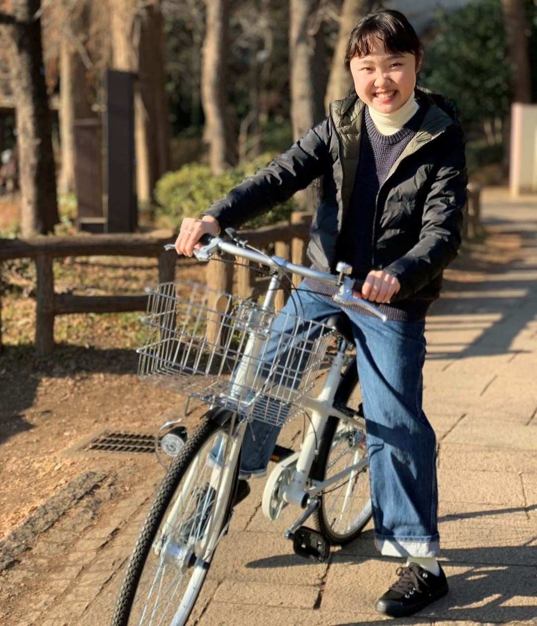 自転車乗ったところ