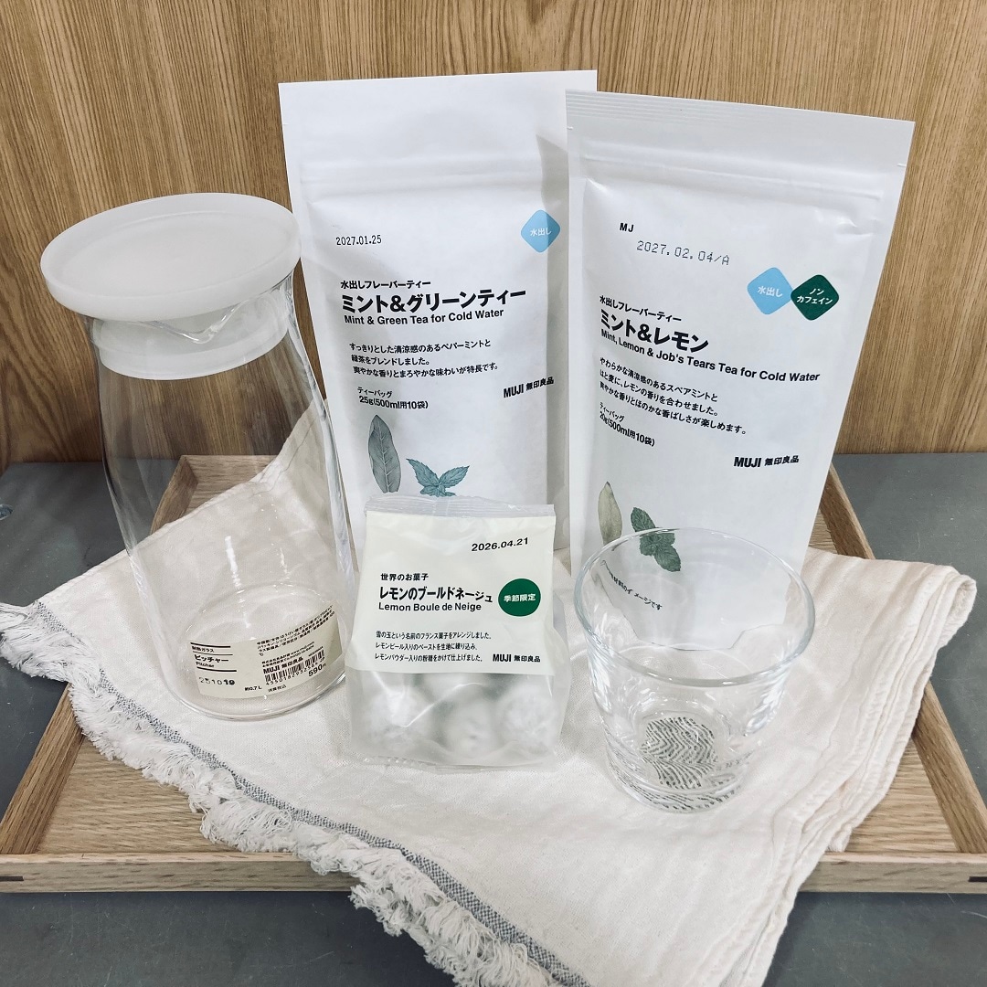 ミントフレーバーの水出し茶葉です。