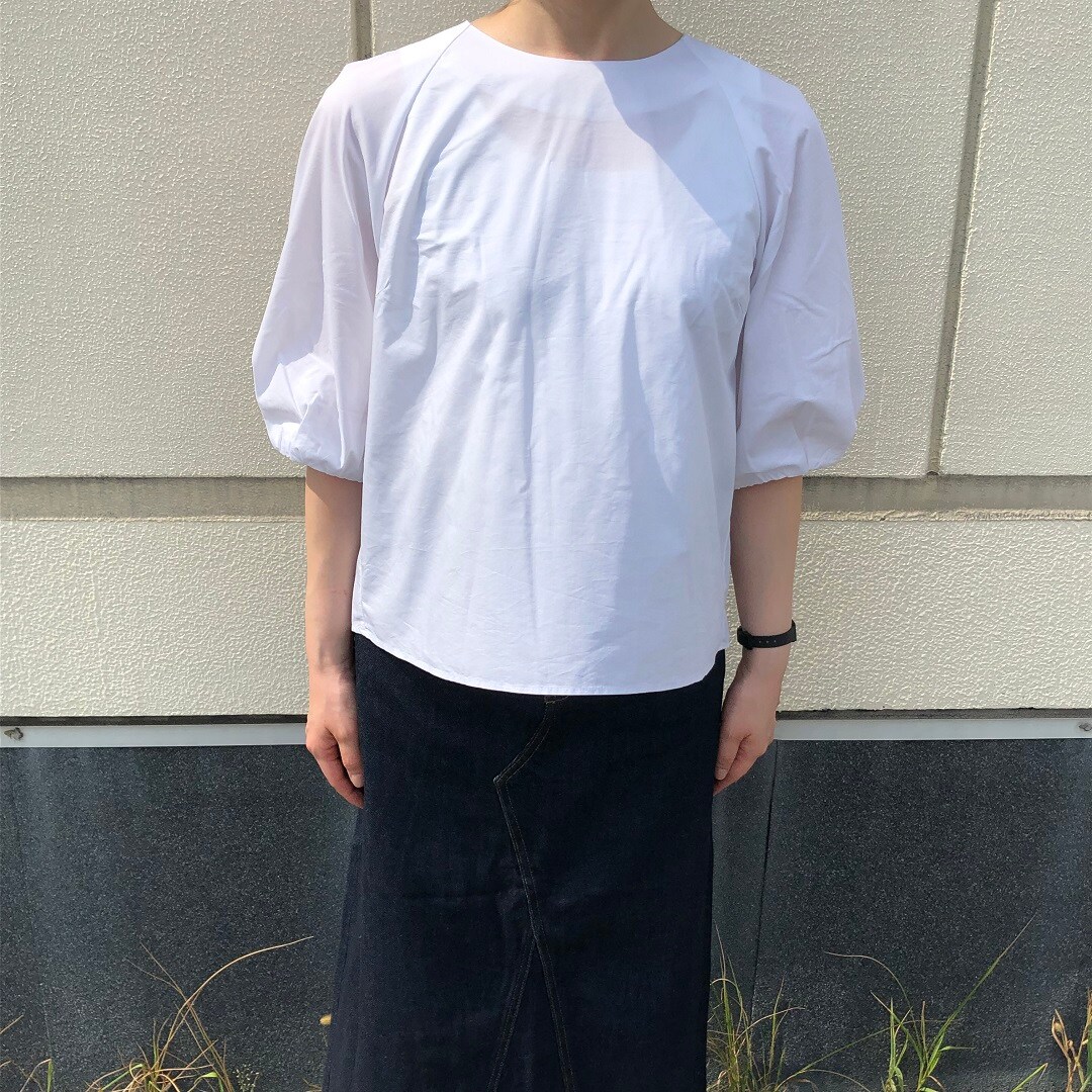 五分袖ブラウス