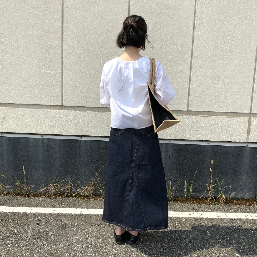 五分袖ブラウス