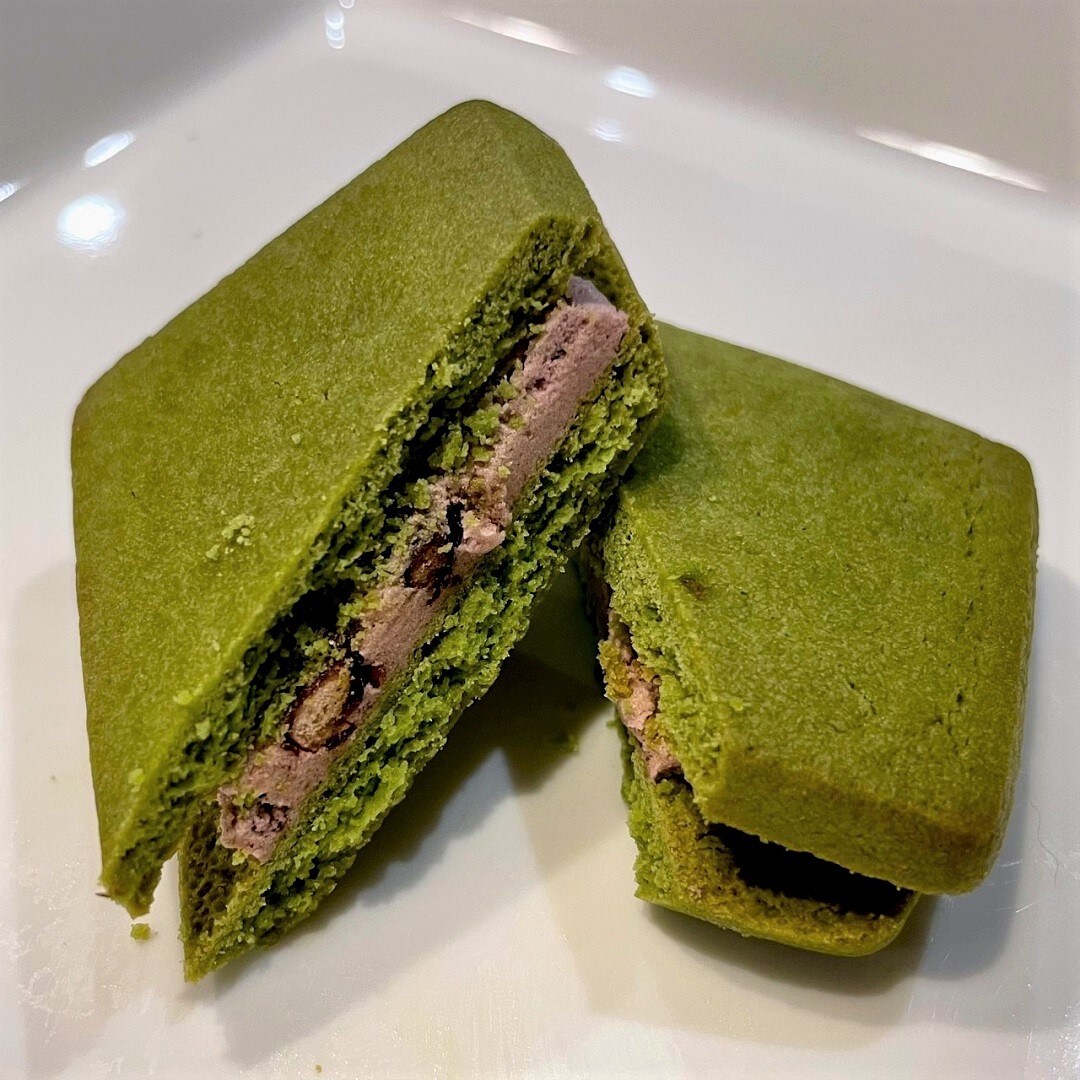 抹茶のクリームサンドクッキー