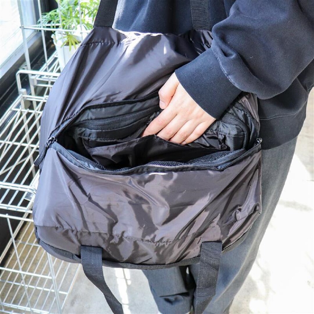 たためる撥水　ボストンバッグ