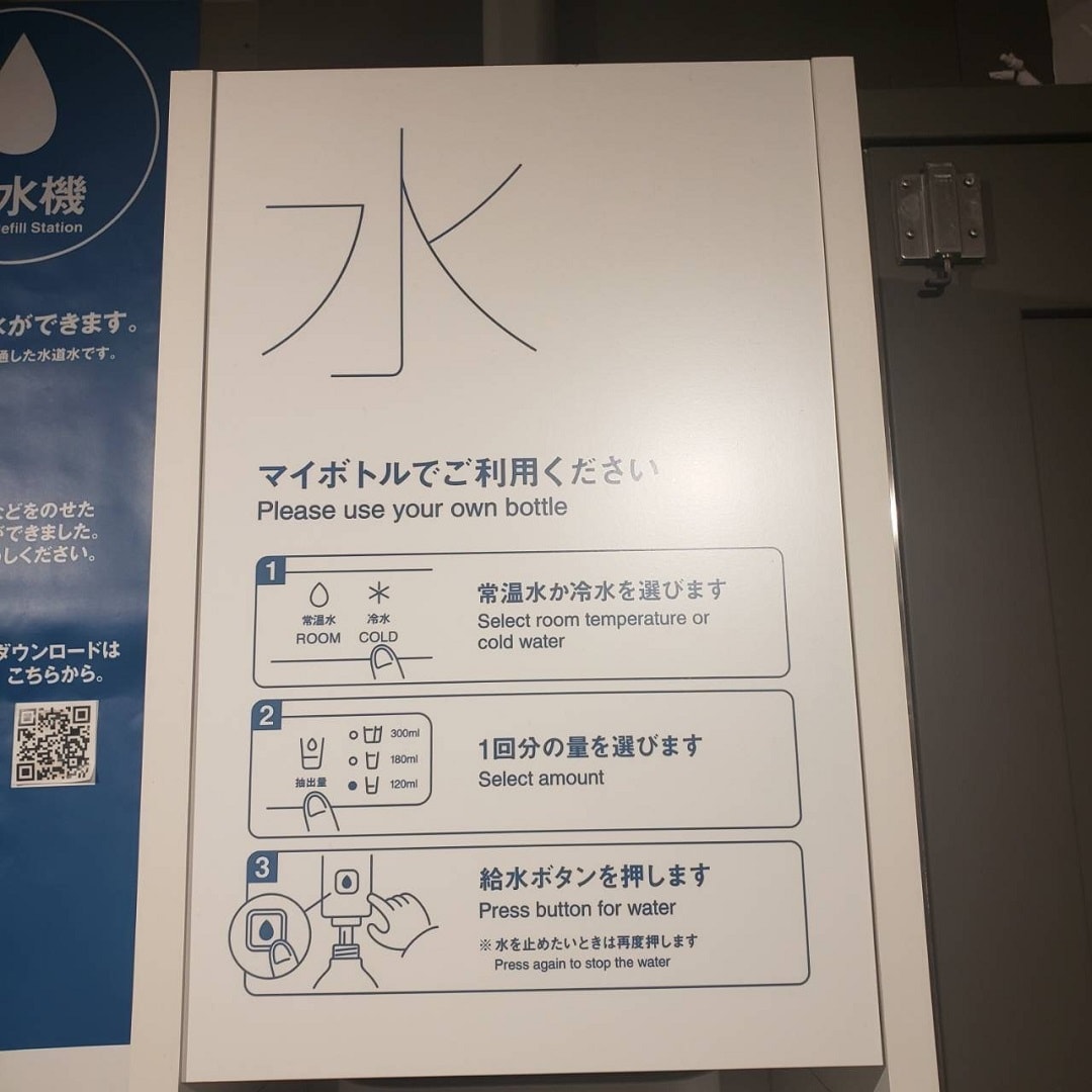 【名古屋名鉄百貨店】給水機説明