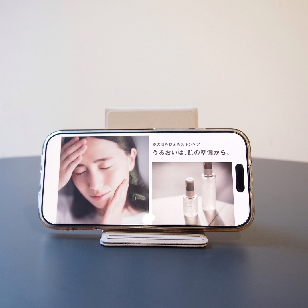 スマホを立てた時の写真