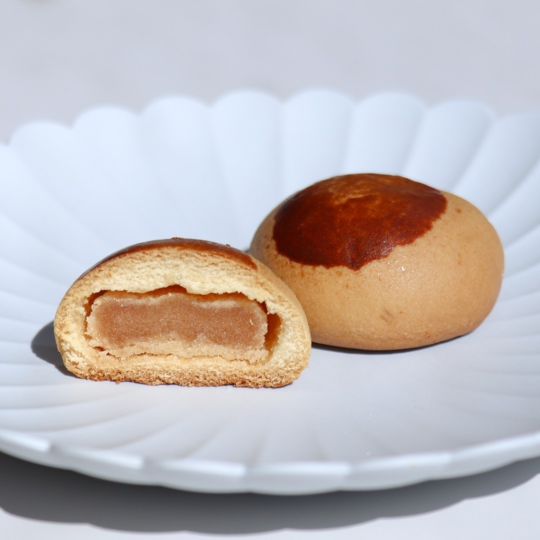 栗まんじゅうの断面