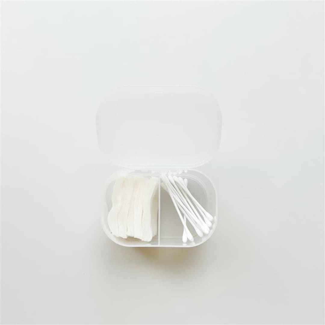 再生ポリプロピレン入りコットン綿棒ケースの写真