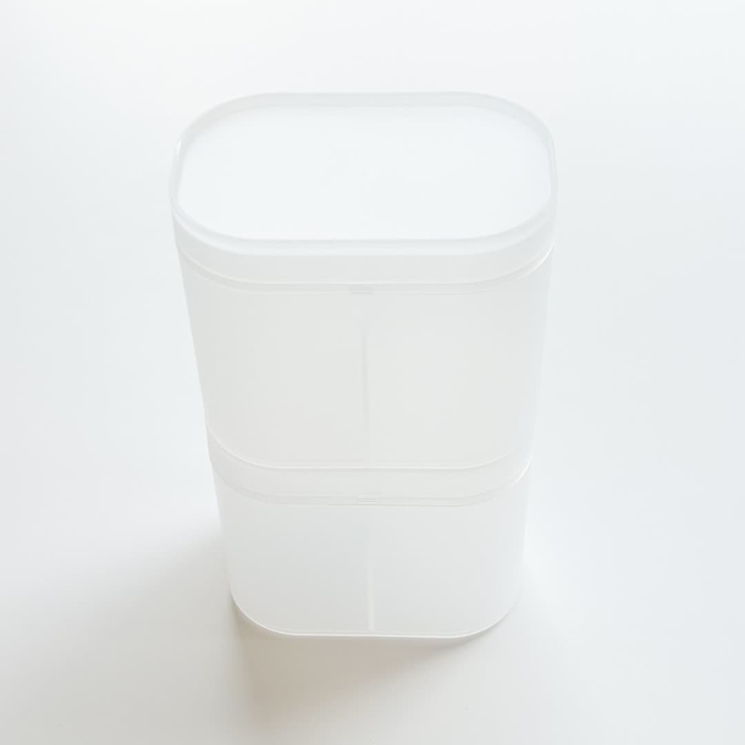 再生ポリプロピレン入りコットン綿棒ケースの写真