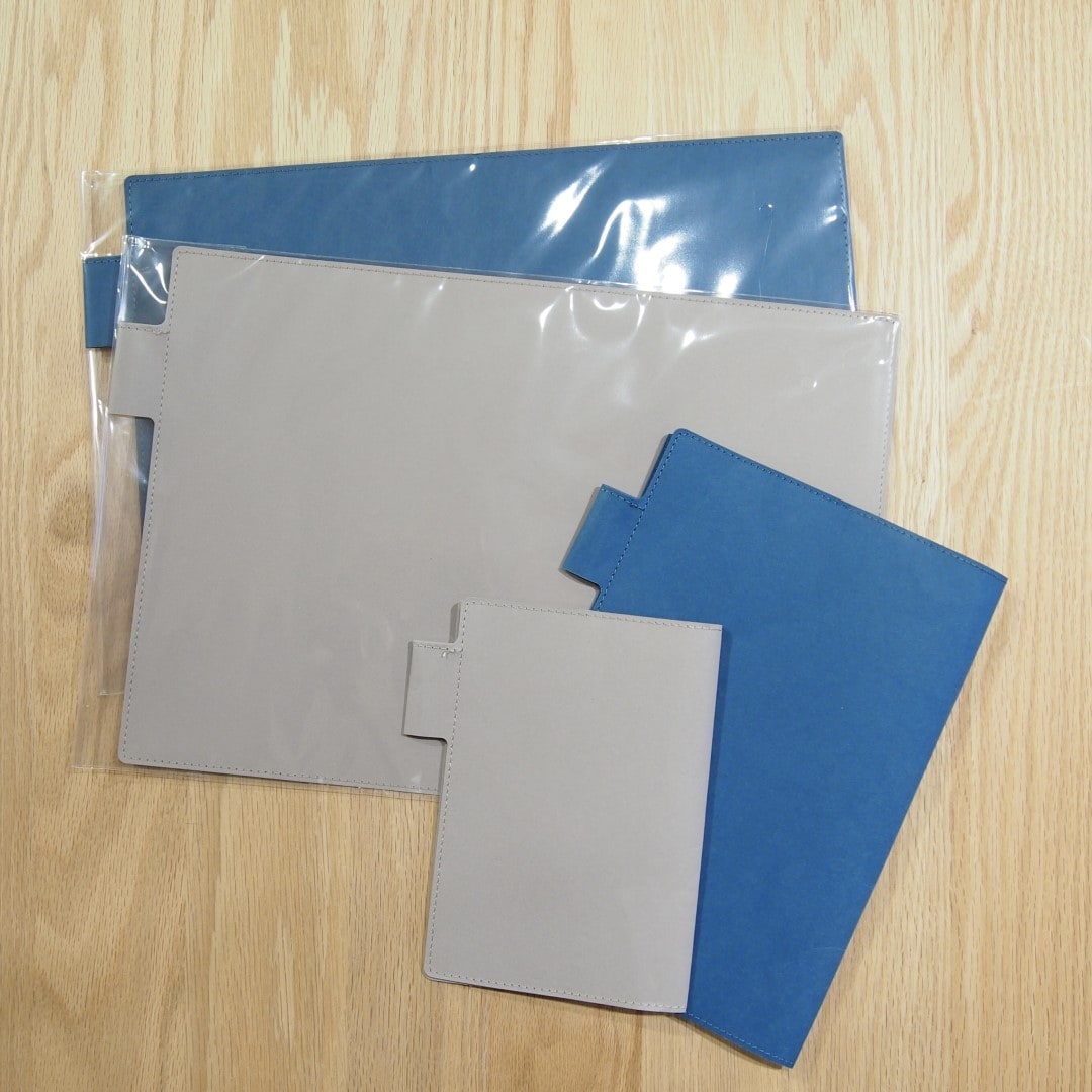 ジーンズラベルノートカバーの写真