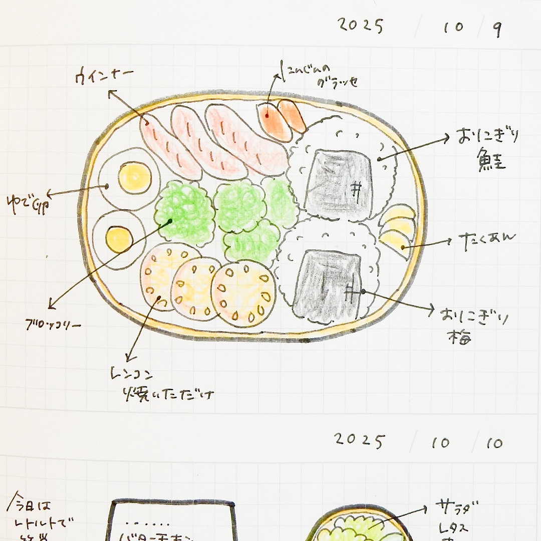 ノート2コマの写真