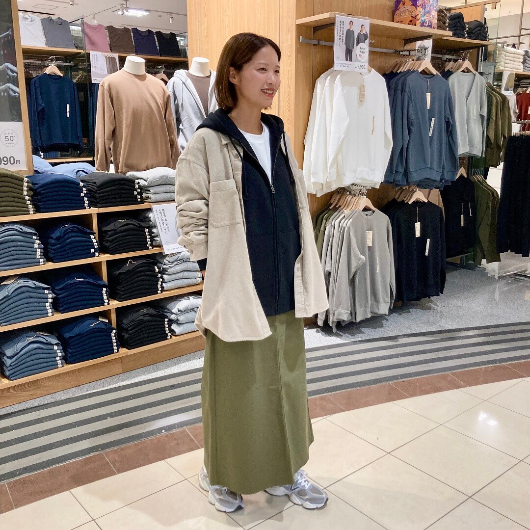 【イオンモール神戸北】フルジップパーカのコーディネート４選