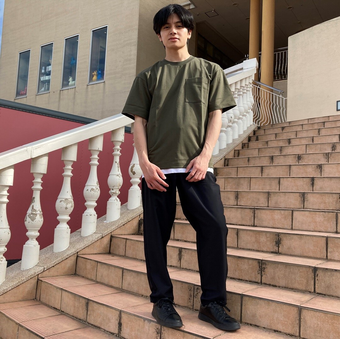 紳士 涼感UVカットワイド半袖Tシャツ
