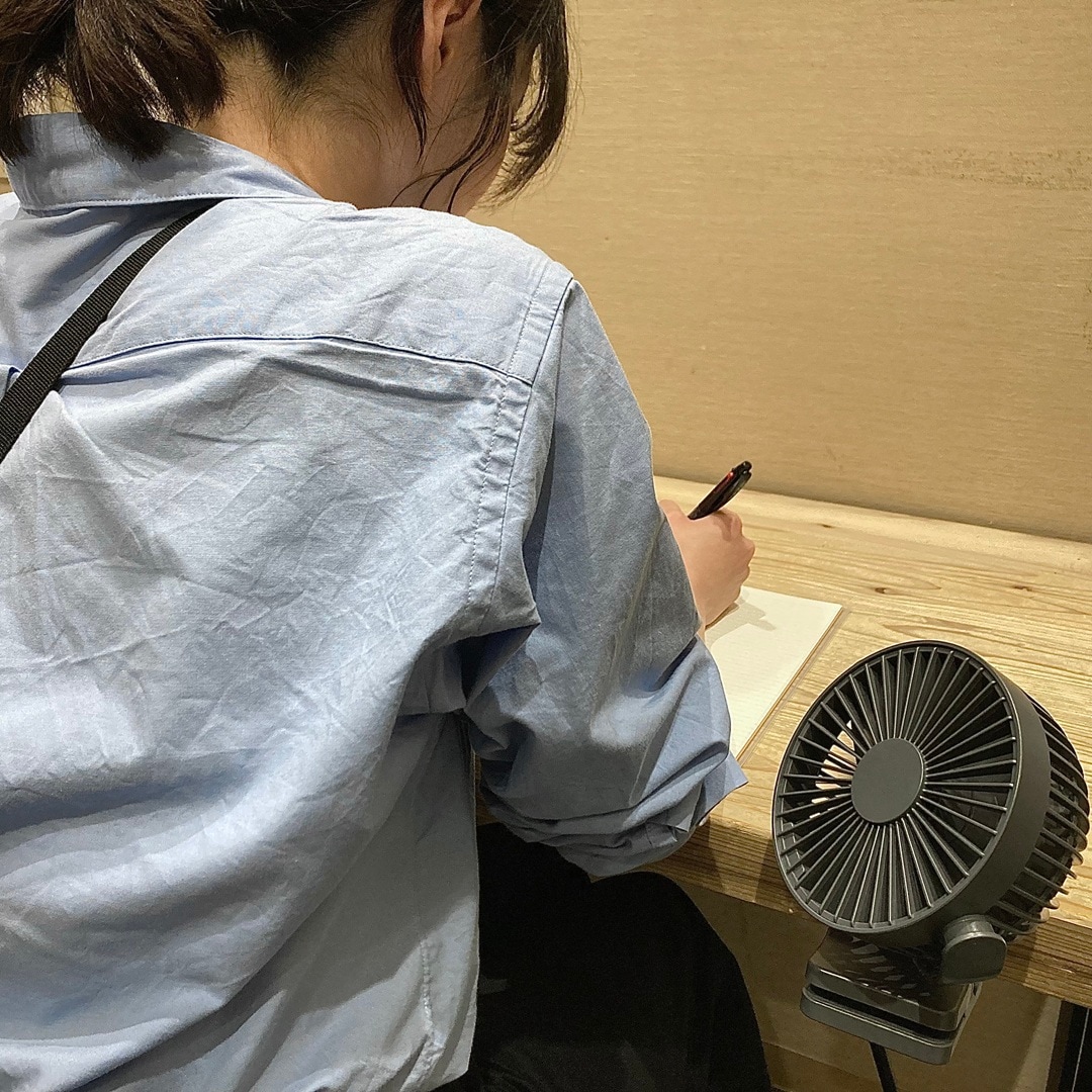充電式クリップファン