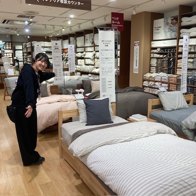 【イオンモールＫＹＯＴＯ】マットレスも全種類試せます