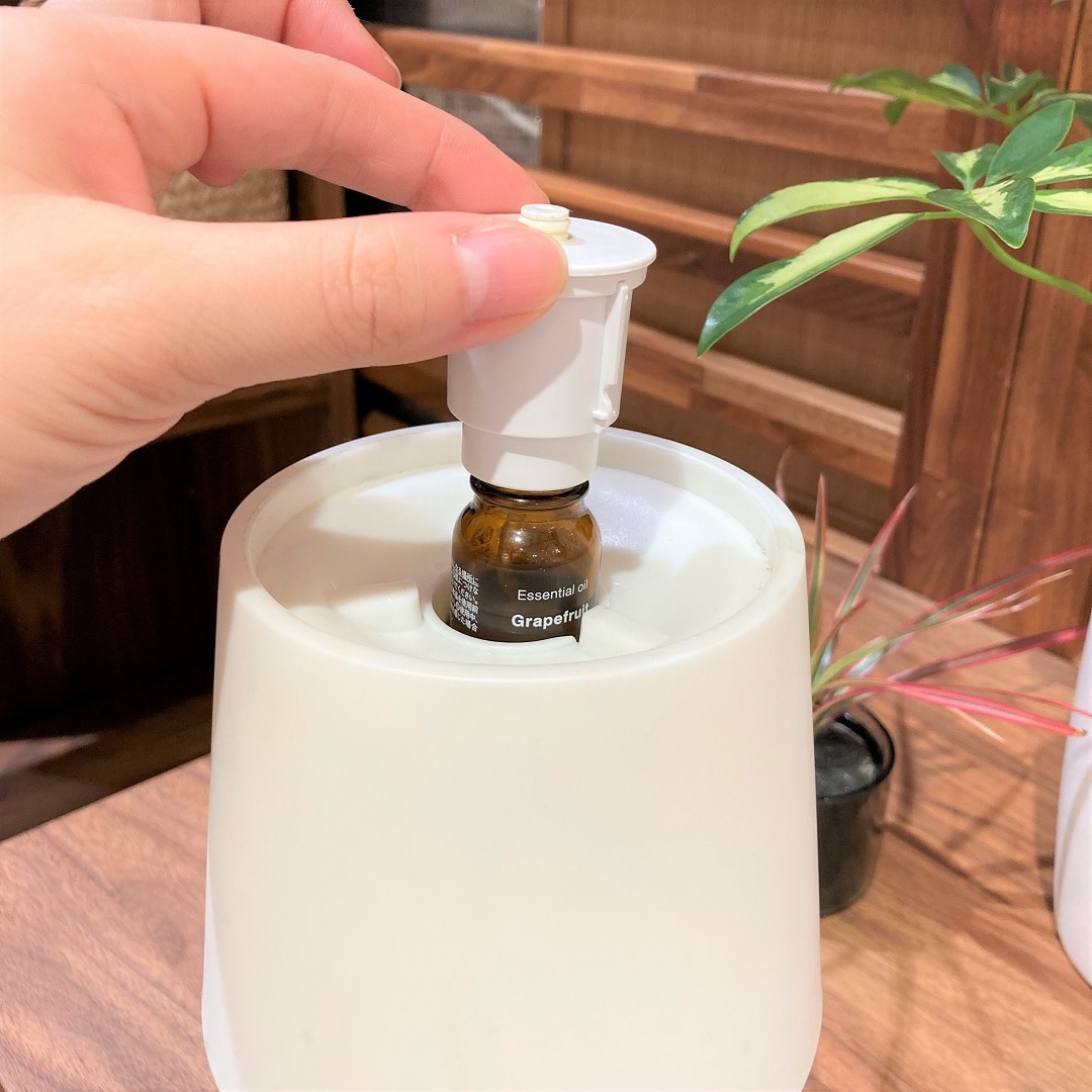【イオンモールKYOTO】光を香りで癒される『水のいらないアロマディフューザー』