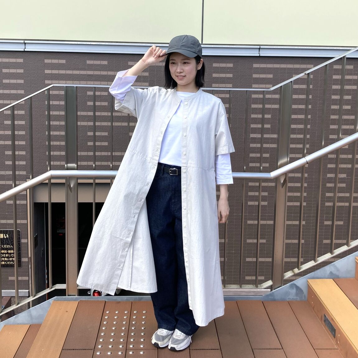 涼感　半袖シャツワンピース_02