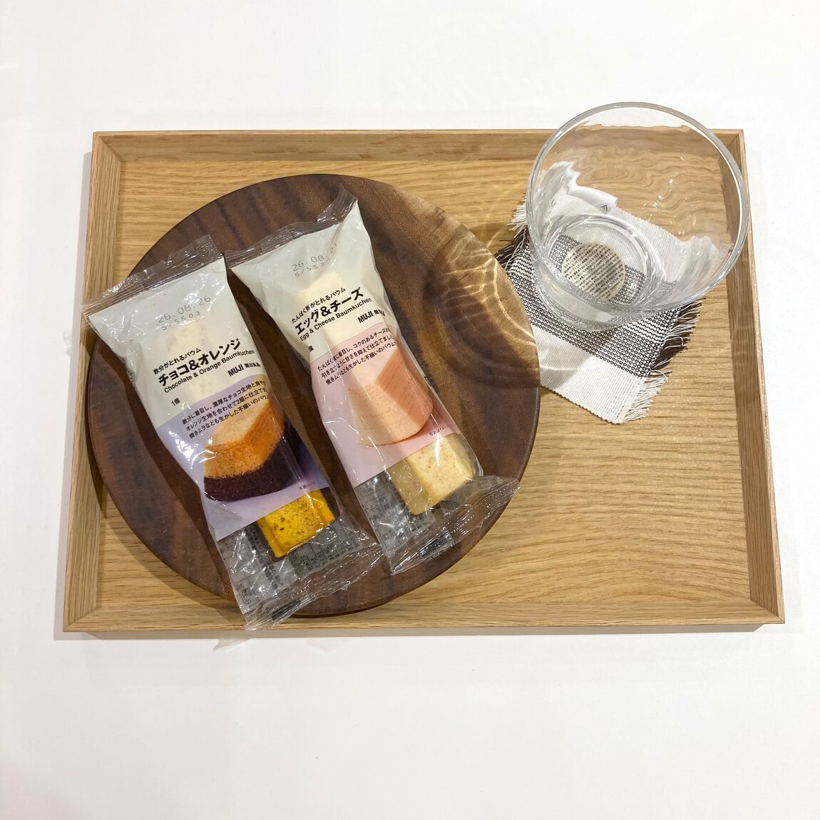 【イオンモールKYOTO】今週末の試食｜栄養・成分がとれるバウム　エッグ&チーズ、チョコ&オレンジ
