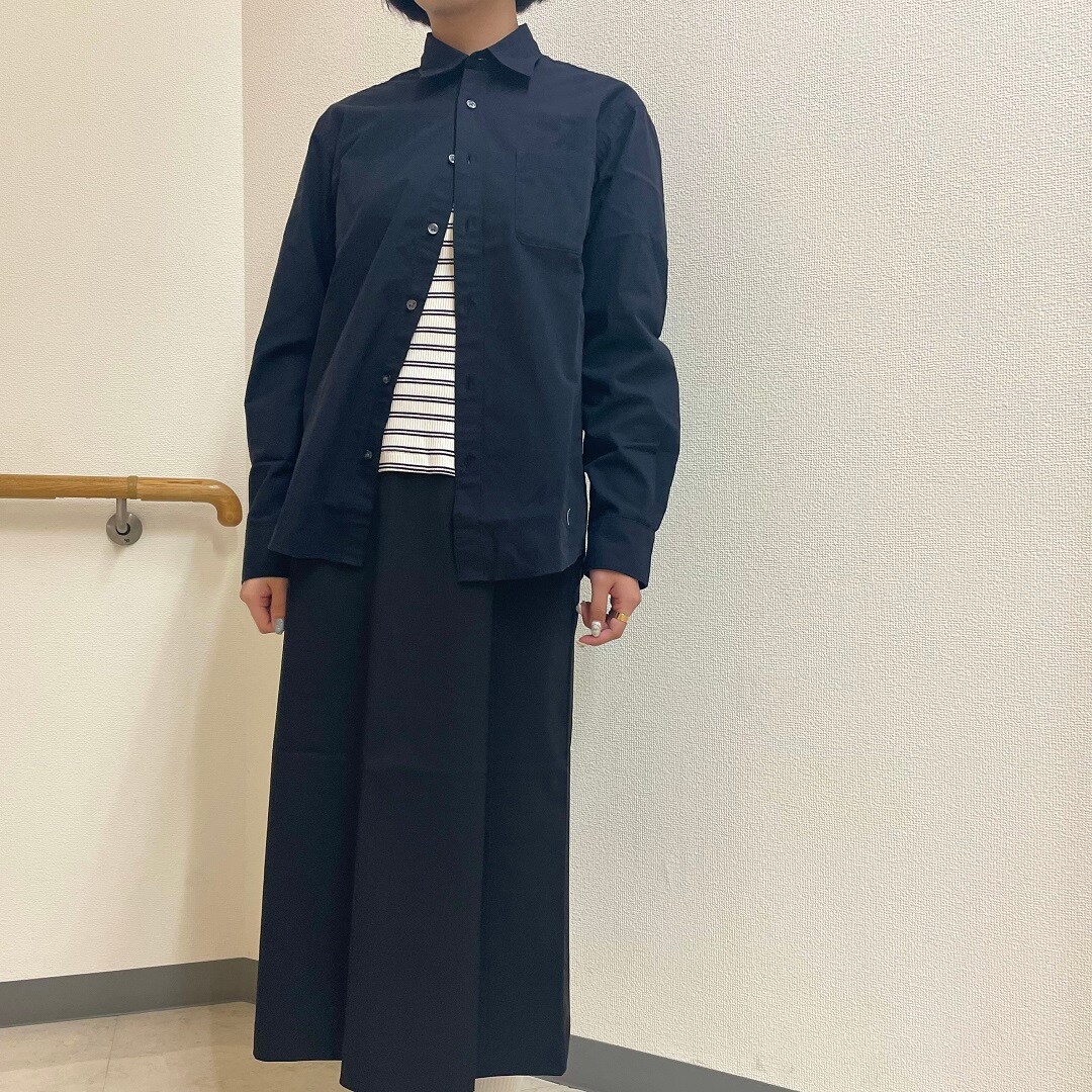 ブロード長袖（黒）