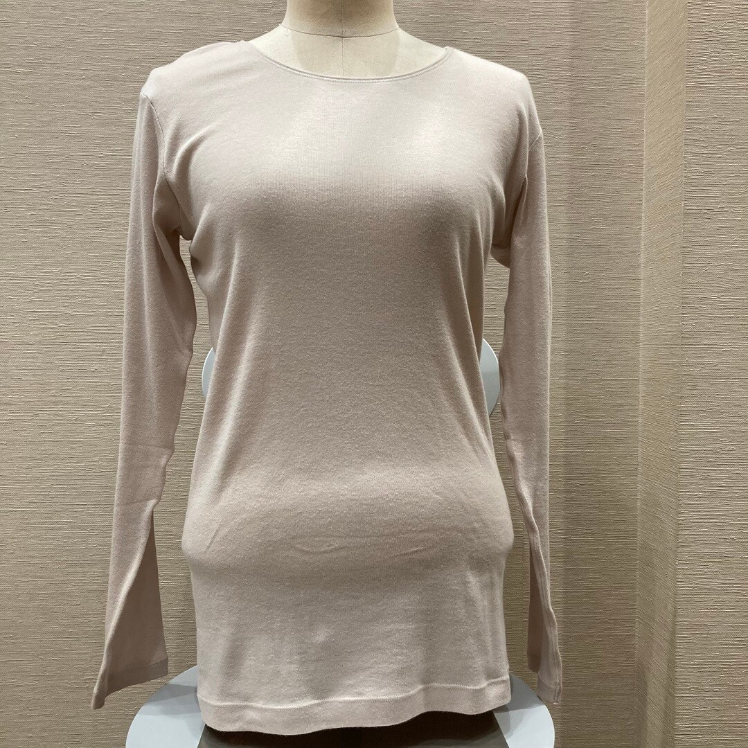 あったか綿クルーネック長袖Ｔシャツの写真