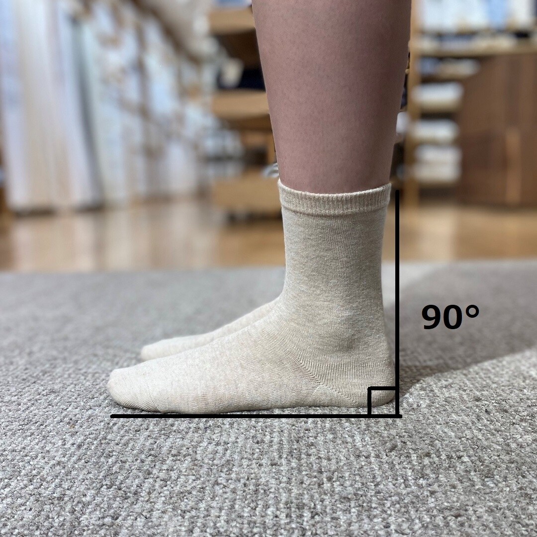 かかと90°