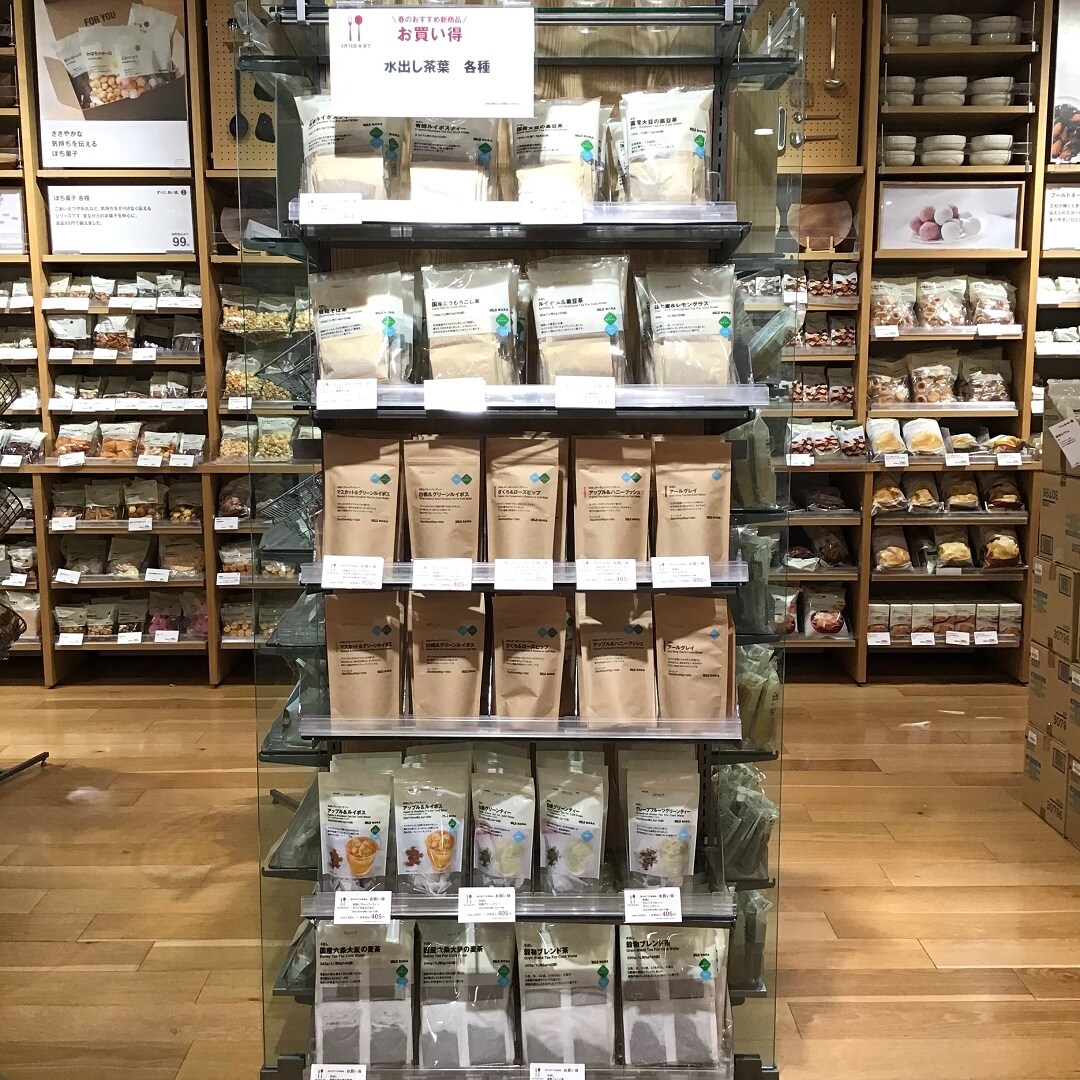 水出し茶葉の売場写真