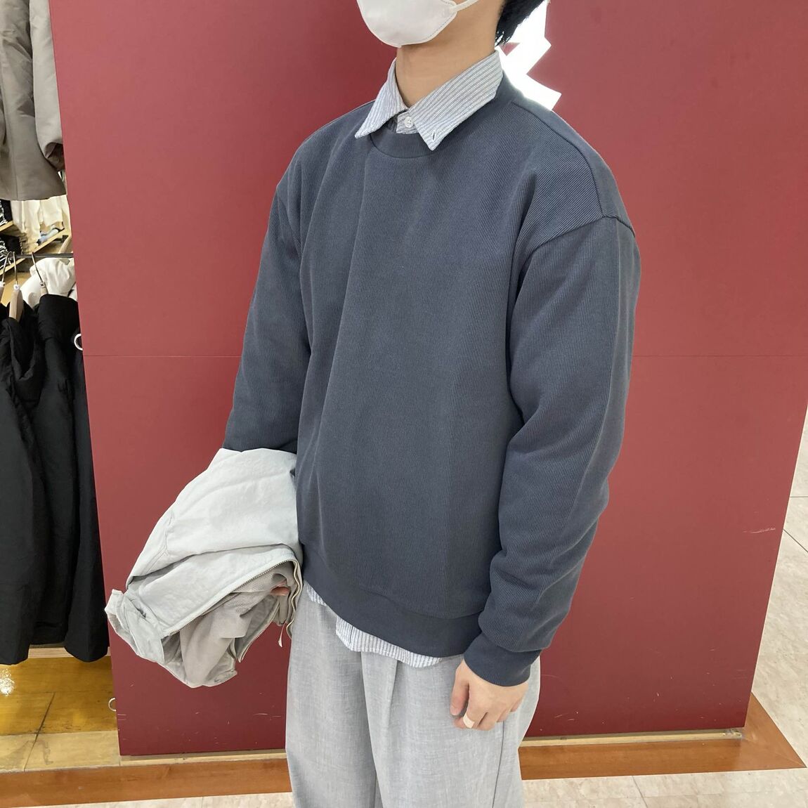 スタッフ【紳士　撥水ジップアップブルゾンS】着用例