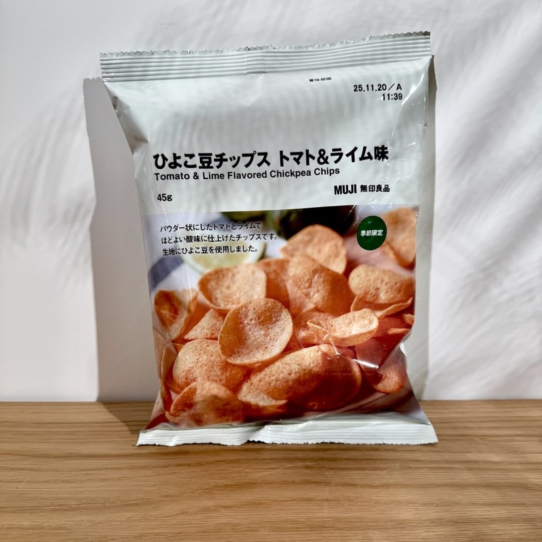 ひよこ豆チップス　ライム＆トマト味