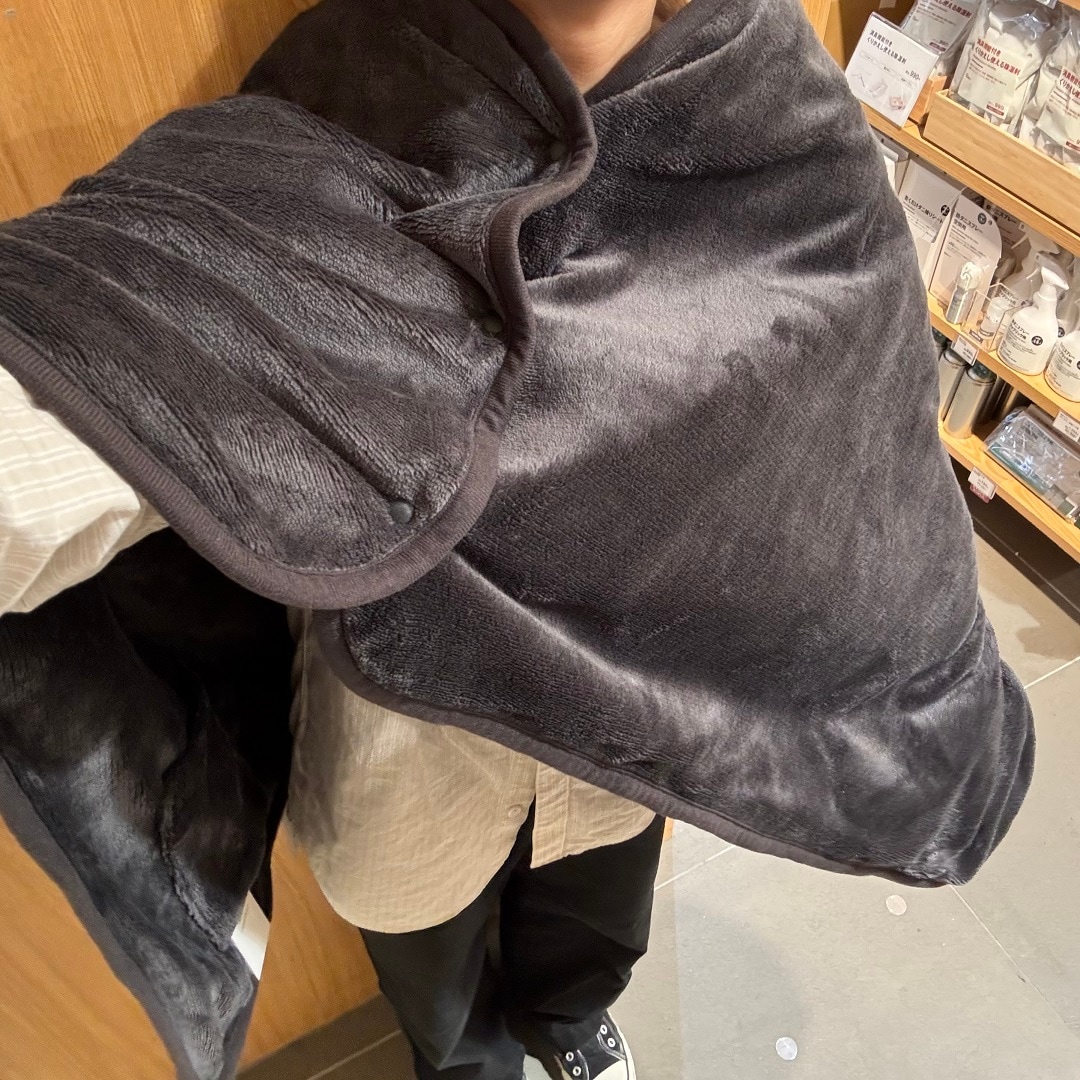 羽織れるブランケット画像