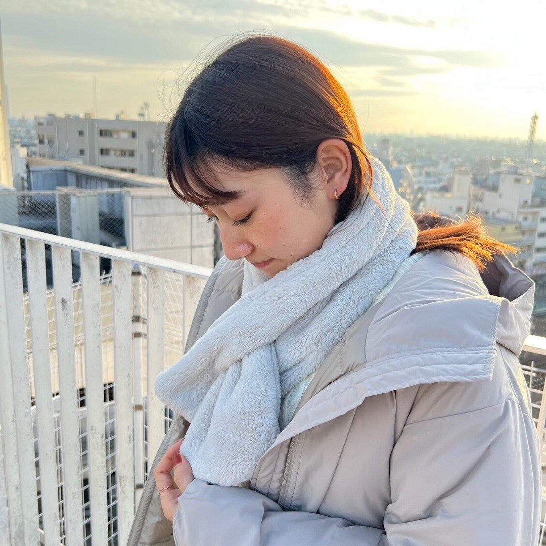巻く毛布マフラー