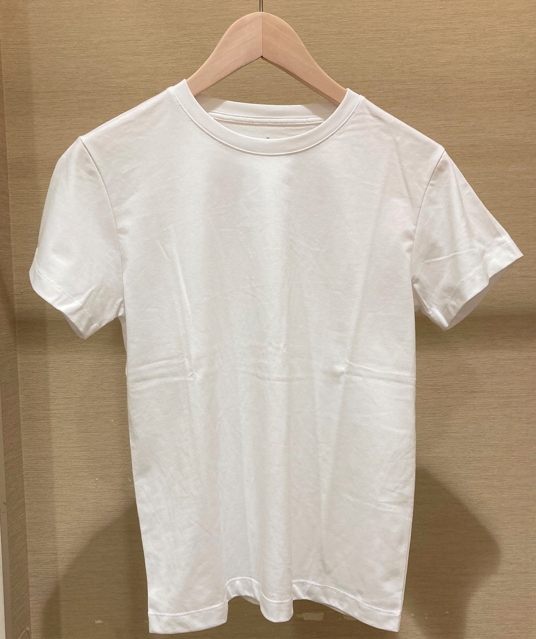 天竺編み　半袖Tシャツ　白
