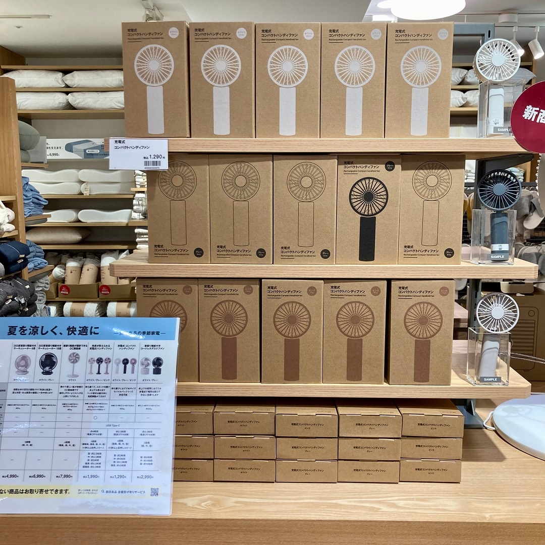 コンパクトハンディファン写真