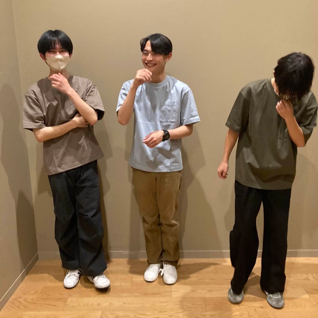 紳士　涼感UVカットワイド半袖Ｔシャツ着用画像