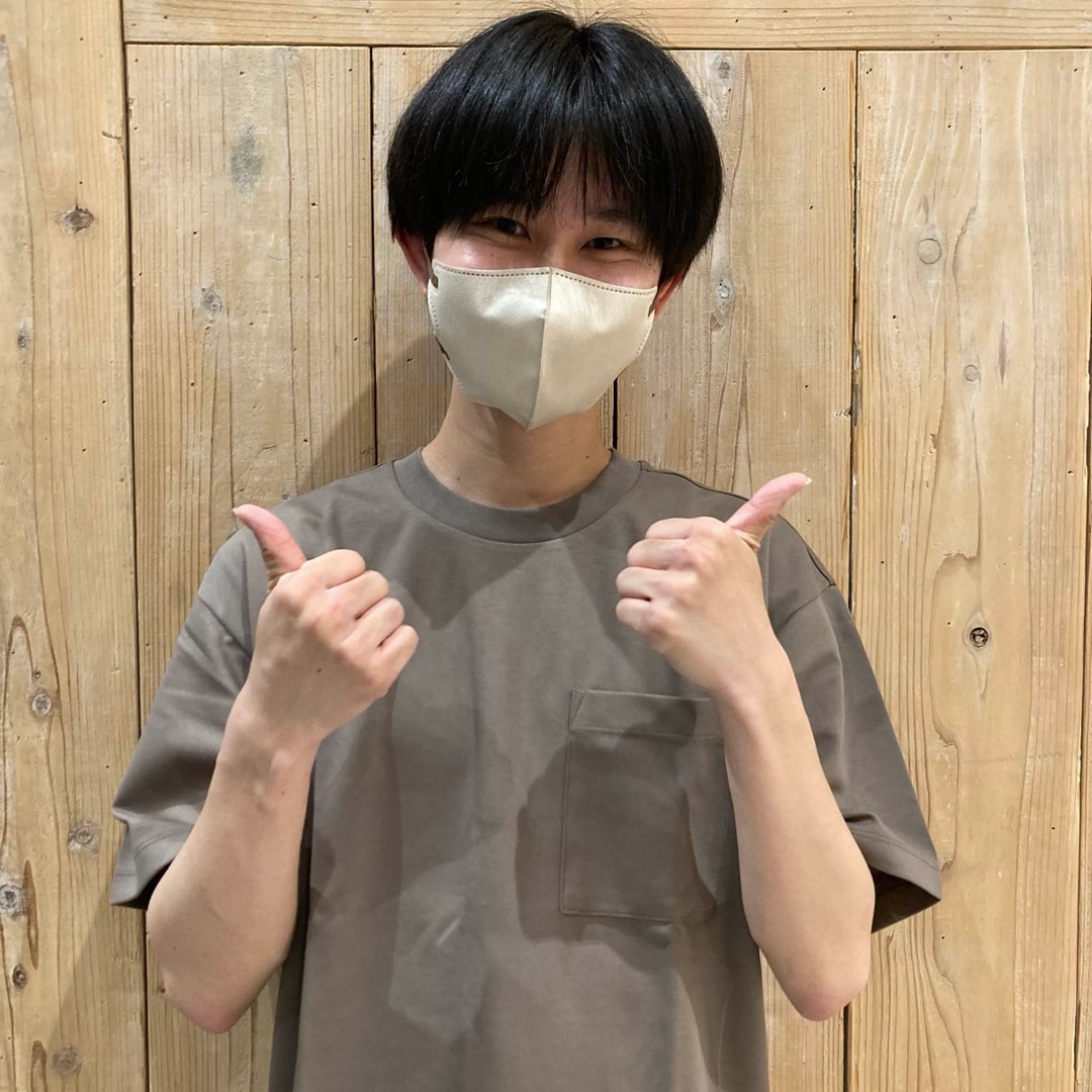 紳士　涼感UVカットワイド半袖Ｔシャツ着用画像