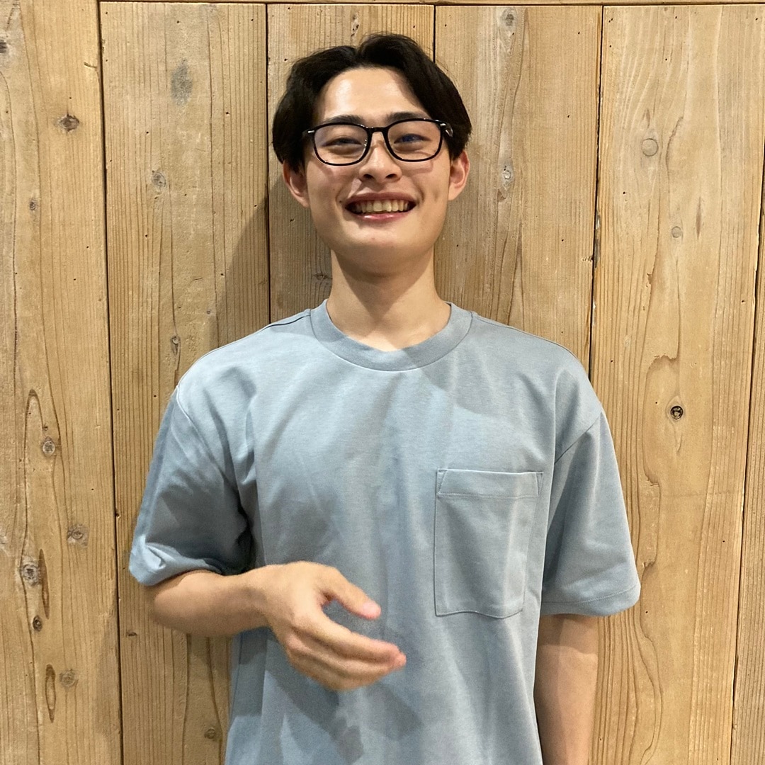 紳士　涼感UVカットワイド半袖Ｔシャツ着用画像