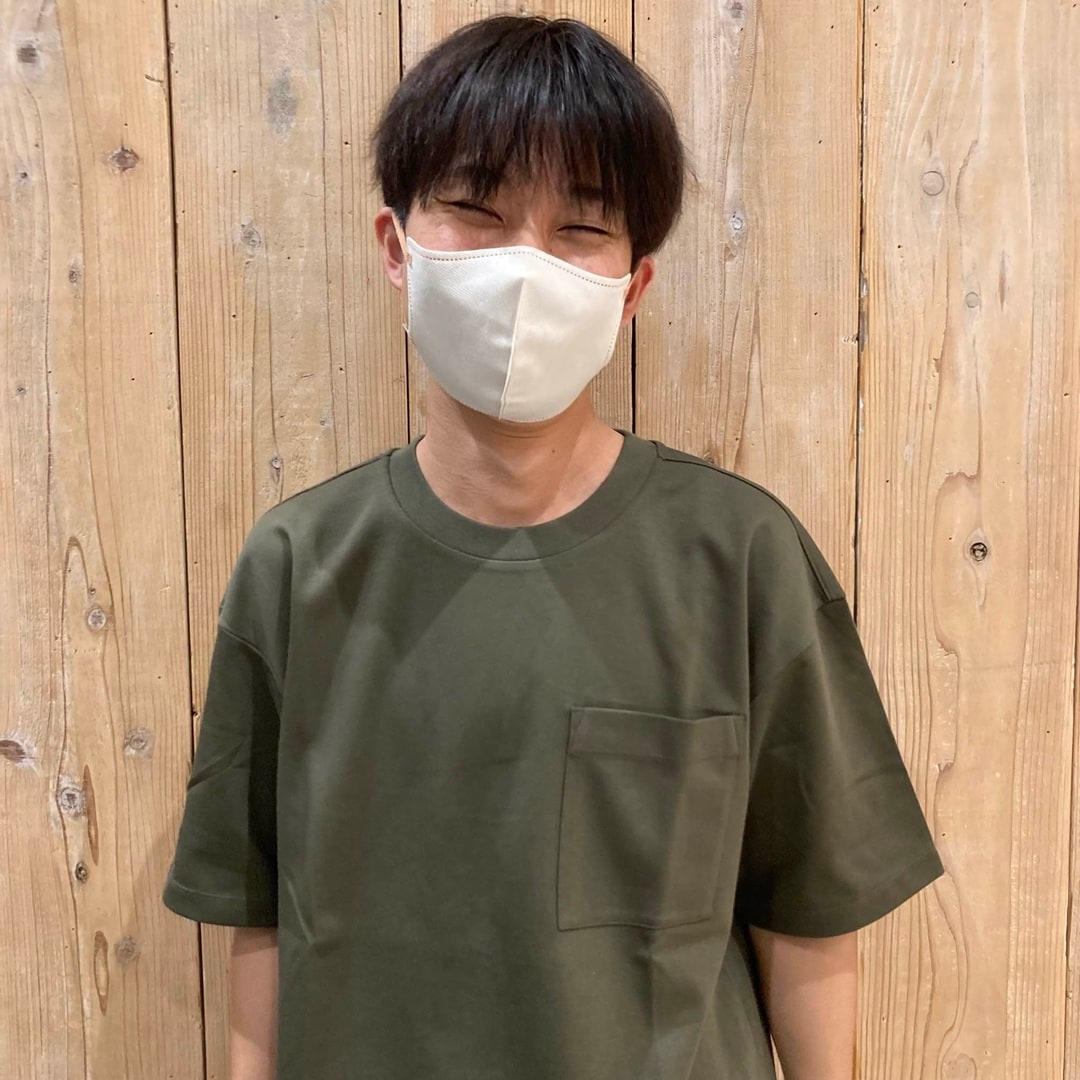 紳士　涼感UVカットワイド半袖Ｔシャツ着用画像