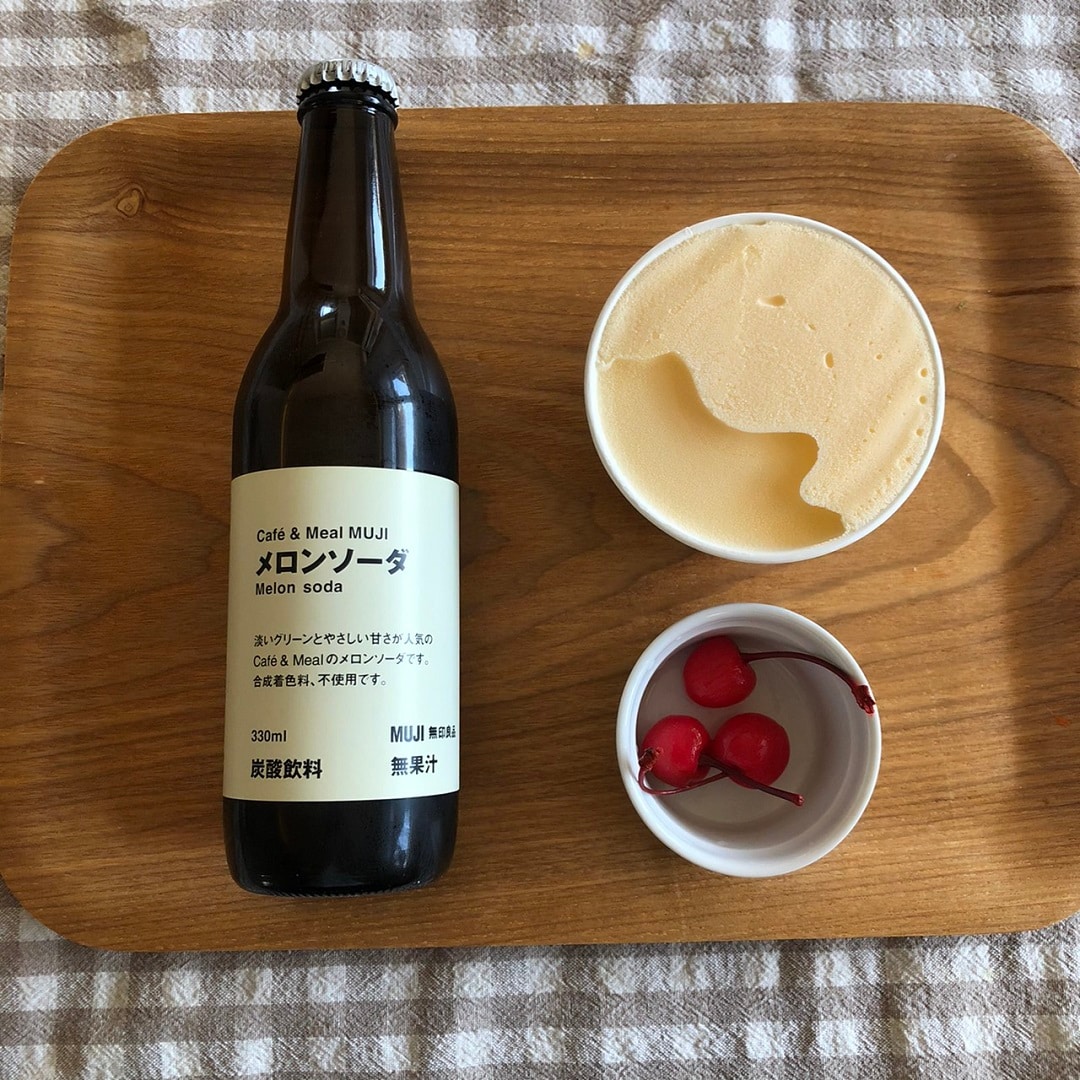 クリームメロンソーダ風