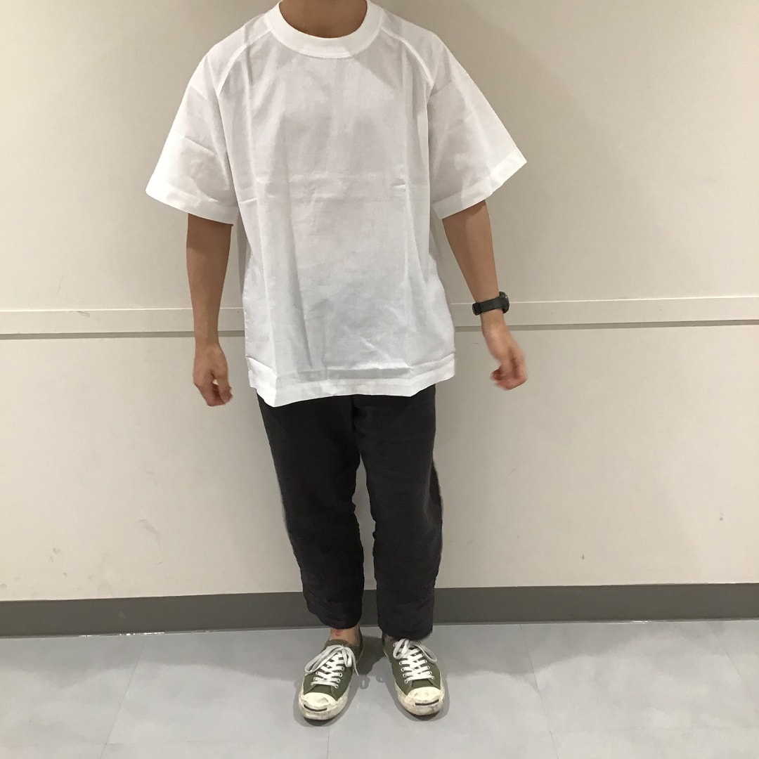 インド綿洗いざらし布帛Ｔシャツ