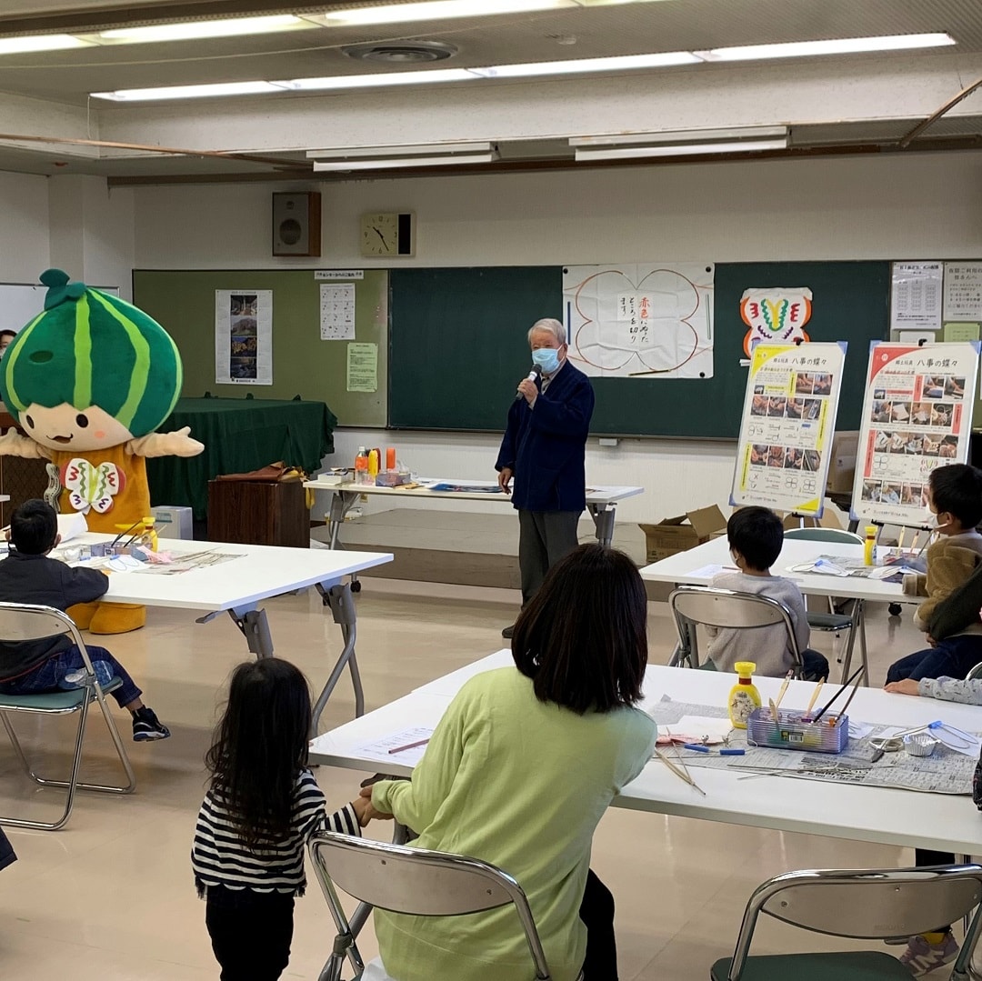 八事の蝶々保存会の安江さん