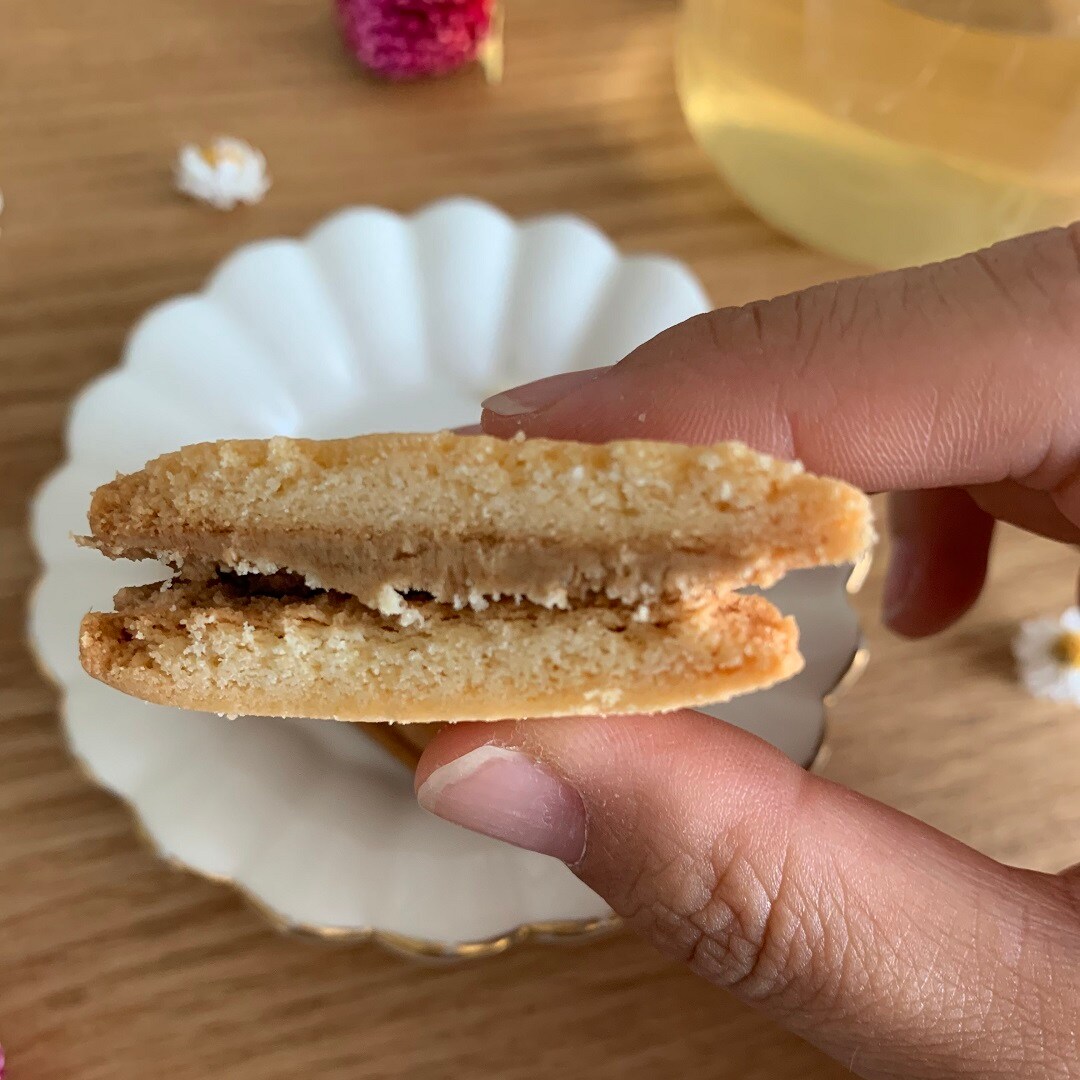 栗のクリームサンドクッキー