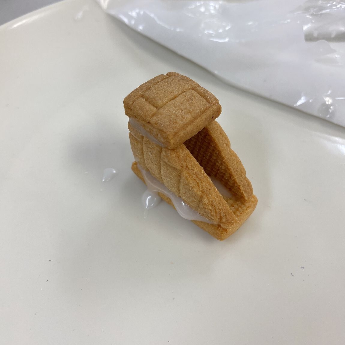 えんとつくっつけ中の写真